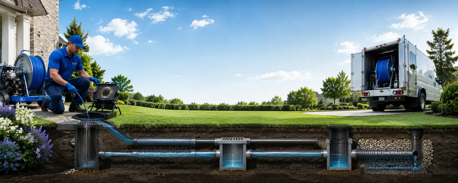Outdoor drain cleaning information for Garwin, IA